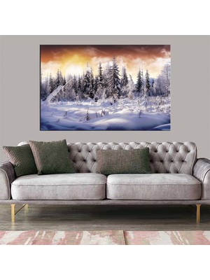 Marsilyan Dekoratif Baskı Kış Kanvas Tablo