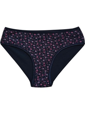 Mbb E-Ticaret Pamuklu Geniş Kenarlı Likralı Desenli Bato Kadın Külot Desen 4