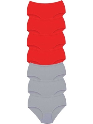 Mbb E-Ticaret 7 Adet Tutku Kadın Yüksek Bel Bato Kalın Lastik Külot S6