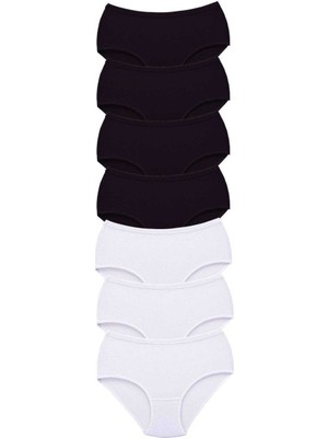 Mbb E-Ticaret 7 Adet Tutku Kadın Yüksek Bel Bato Kalın Lastik Külot S4