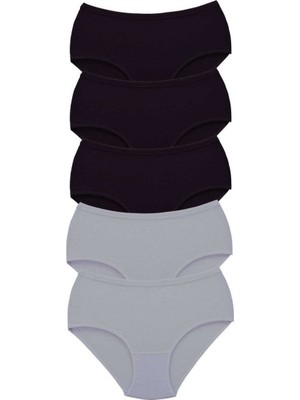 Mbb E-Ticaret 5 Adet Tutku Kadın Yüksek Bel Bato Kalın Lastik Külot S4