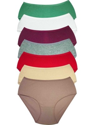 Mbb E-Ticaret 7 Adet Kadın Yüksek Bel Ribana Bato Külot S016