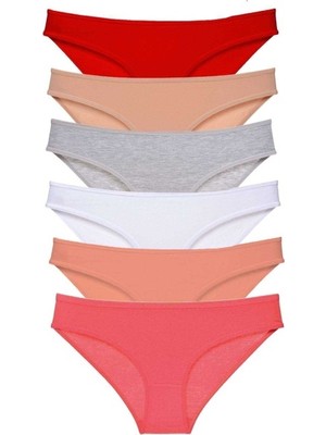 Mbb E-Ticaret 6 Adet Süper Eko Set Likralı Kadın Slip Külot Renk 5