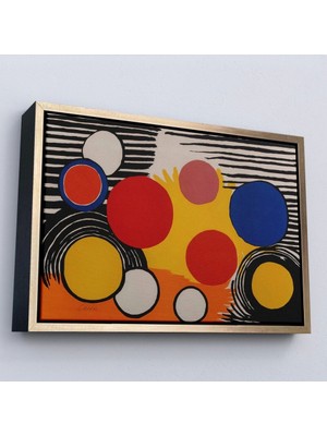 Marsilyan- Çerçeveli Alexander Calder - Kuş Yuvası Tablosu Bird's NEST-7056