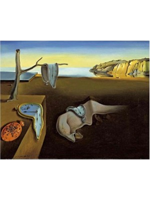 Marsilyan- Kanvas S.dali Eriyen Saatler Sayılarla Boyama Seti  Kasnaklı