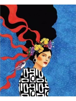 Marsilyan- Kanvas Modern Kadın Boyama  Seti Rulo