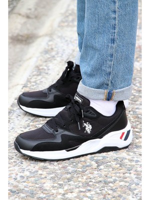 U.S. Polo Assn. Husky 5fx Siyah Erkek Sneaker A101975761