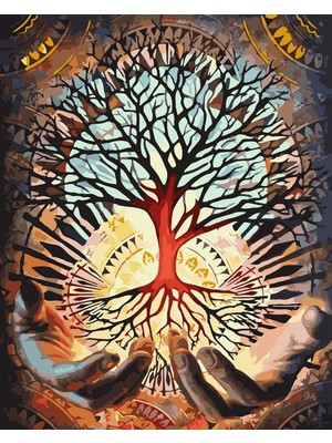 Marsilyan- Kanvas Elimizdeki Yaşam Gücü Sayılarla Boyama Setirulo