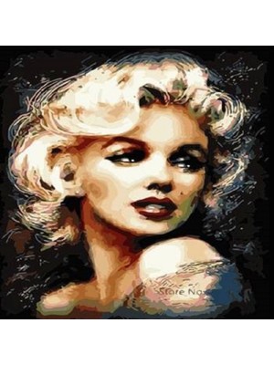 Marsilyan- Kanvas Marilyn Monroe Sayılarla Boyama Seti  Rulo
