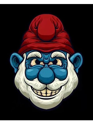 Marsilyan- Kanvas Şirin Babanın Kızgınlığı Sayılarla Boyama Seti Rulo