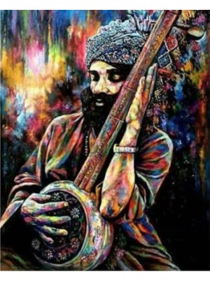 Marsilyan- Kanvas Hintli Sanatcı Sayılarla Boyama Seti Rulo