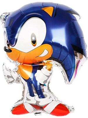 Bkmc Party Sonic Doğum Günü Folyo Balonu Sonic Boom Folyo Balon Süper Sonik Temalı Parti Balonu Kirpi
