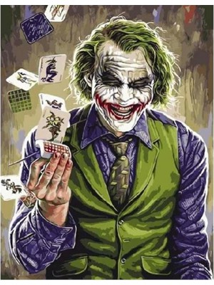 Marsilyan- Kanvas Joker Sayılarla Boyama Seti Rulo