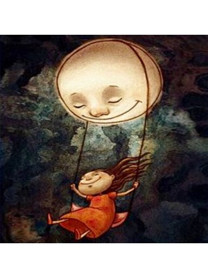 Marsilyan- Kanvas Aydede Salıncağı Sayılarla Boyama Seti Rulo