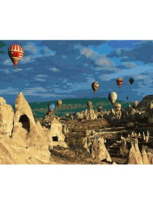 Marsilyan- Kanvas Peri Bacaları ve Balon Sayılarla Boyama Seti Rulo