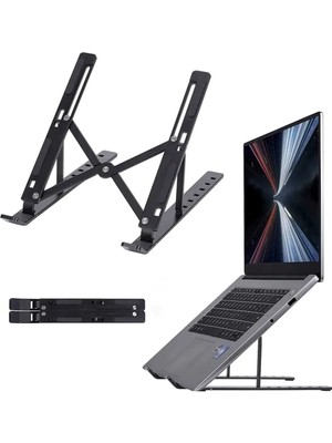 Kaydırmaz 7 Kademeli Ayarlanabilir Laptop Macbook Notebook Yükseltici Soğutucu Sert Plastik Stand
