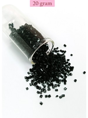 Just Cheap Store Kesme Cam Boncuk 2mm - 20 Gram - Siyah -BNC312
