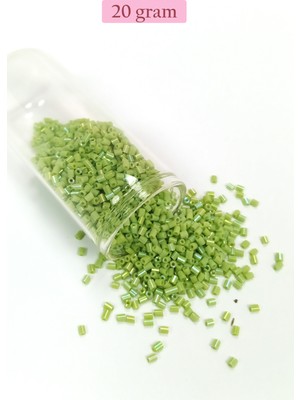 Just Cheap Store Kesme Cam Boncuk 2mm - 20 Gram - Yeşil -BNC325