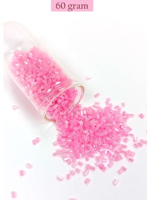 Just Cheap Store Kesme Cam Boncuk 2mm - 60 Gram - Pembe - BNC371