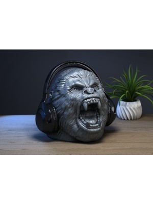 Dlc 3d Design Gorilla Kulaklık Standı Kulaklık Tutucu Mükemmel Oyuncu Hediyesi Goril Kulaklık Organizer