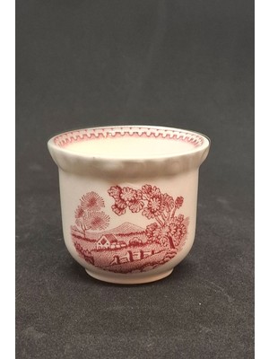 Villeroy & Boch Ingiliz Manzaralı Vintage Yumurtalık Çiçekli Kırmızı 1 Adet