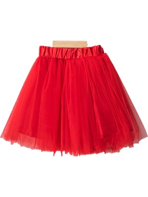 Kız Çocuk Beli Lastikli Tütü Etek 6/14 Yaş