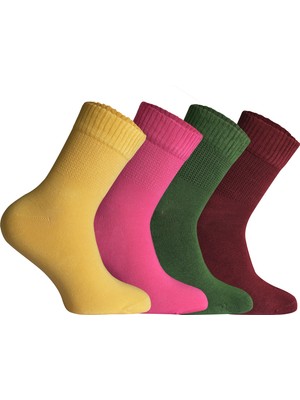 Comfort Serisi 4 'lü Unisex Bambu Organik Günlük Şeker Çorabı