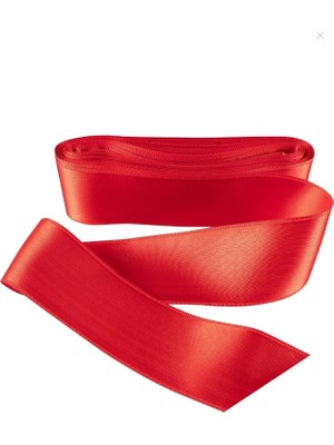 İpek Hobi  Kırmızı 3,8 Cm Saten Kurdela 10 Metre 5 Adet