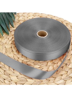 İpek Hobi  Gri  3,8 Cm Saten Kurdela 10 Metre 3 Adet