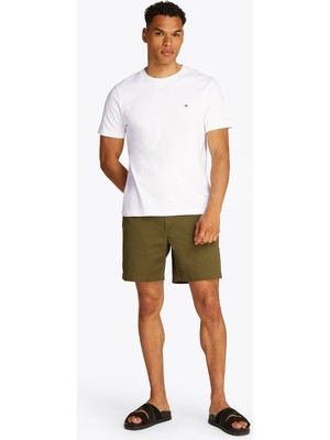 Tommy Hilfiger Beyaz Erkek T-Shirt MW0MW37508YBR