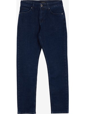 Fabrika Normal Bel Normal Paça Slim Fit Lacivert Erkek Denim Pantolon F5SM-PNT 2769