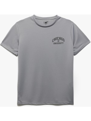 Koton Bisiklet Yaka Baskılı Kısa Kollu Spor Tişört