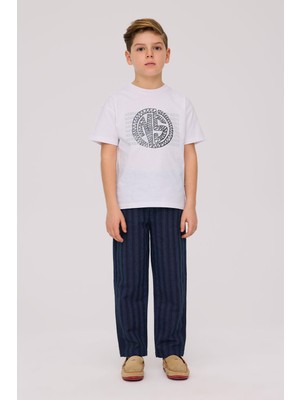 Nebbati Bg Store Erkek Çocuk Beyaz Tshirt