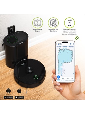 Wero M8 Max Robot Süpürge & Akıllı Toz Toplama Istasyonu & Paspaslama