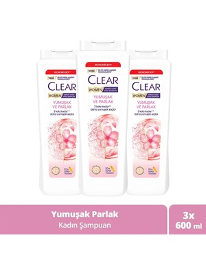 Clear Women Şampuan 600  ml x 3