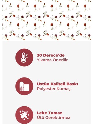 Loom & Laurel Baskılı Yıkanabilir Masa Örtüsü Mutfak Bahçe Piknik Masa Örtüsü (140 x 140, 140 x 200)