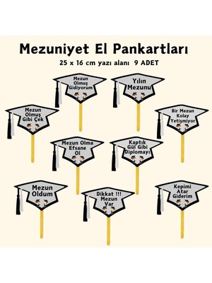 Mezuniyete Özel Yazılı El Pankartı 02