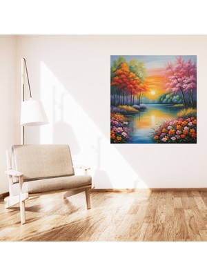 Minimalist Doğa ve Manzara Doğa ve Çiçekler Çerçevesiz Pvc Tablo