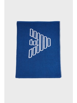 Emporio Armani Logo Baskılı % 100 Pamuk 170 x 102 cm Çift Taraflı Plaj Havlusu Unisex Plaj Havlusu EX000019 AF12331 UB093