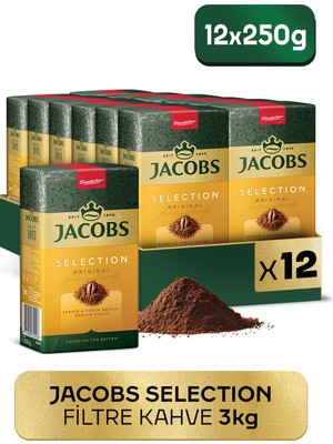Jacobs Selection Filtre Kahve 250 gr x 12 Adet