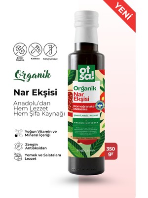 Green Label Otsa Organik Nar Ekşisi 350 gr (Glikoz, Katkı ve Koruyucu İçermez!!)