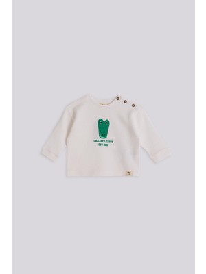 GB Baby Basic Bg Store Erkek Bebek Ekru Eşofman Takımı