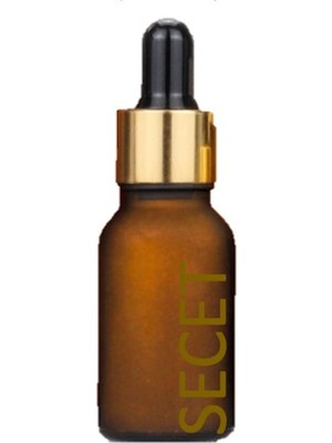 Damlalık, 1 Adet 30ML Damlalıklı Cam Amber Renk Şişe, Metal Gold Sızdırmaz Kapaklı Dropper Damlalık