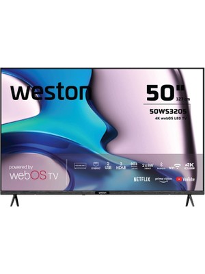 Weston 50WS3205 50" 127 Ekran Uydu Alıcılı 4K Ultra HD webOS LED TV