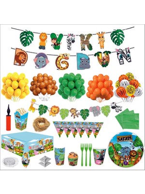 Zenviva Safari Full Doğum Günü Seti