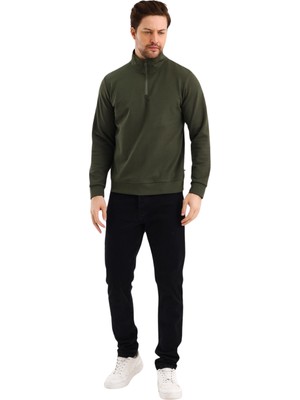 Yakamor Unisex Yarım Fermuarlı Dik Yaka Sweat