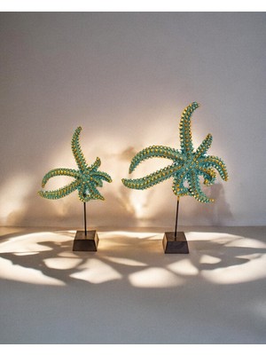 2'li Deniz Yıldızı Dekoratif Obje