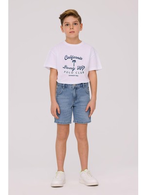 Beverly Hills Polo Club Bg Store Erkek Çocuk Mavi Şort