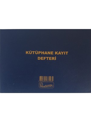 Kocaoluk Kütüphane Kayıt Defteri 200 Syf Mavi Renkli Cilt Kapaklı Defterler