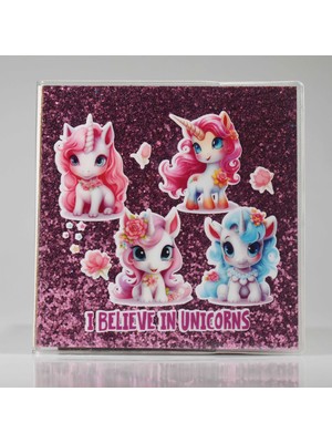 4Nio Pembe Simli Baby Unıcorn Küçük Defter